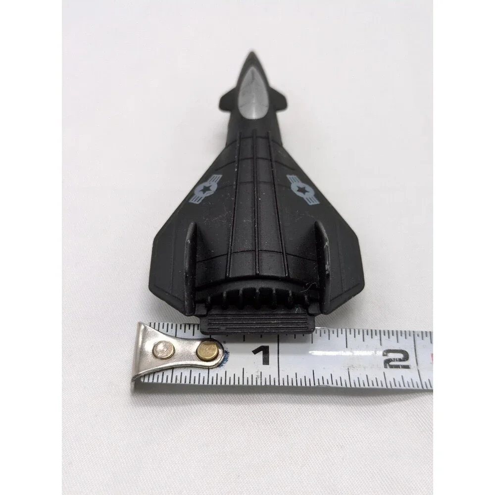 Black Stealth Diecast Military Plane Toy 3